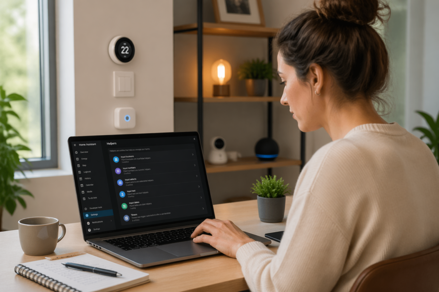 Using Helpers in Home Assistant Automations: Input Booleans, Numbers, and Selects